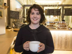 Bread by Us co-owner Jessica Carpinone says the café's 'suspended coffee' movement makes it a spot where everyone is welcome not matter what their income. ERROL MCGIHON / POSTMEDIA