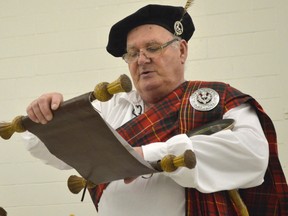 Dave Phillips has been the town crier in Dutton Dunwich for decades. It was only right he read a part of Canada's history before the kickoff of Dutton Dunwich's Canada 150 celebrations.