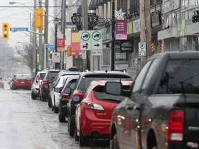 The city's Transportation Committee is reviewing the rules governing free on-street parking in areas like Westboro and Hintonburg. JEAN LEVAC / POSTMEDIA NEWS