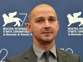 US actor Shia LaBeouf poses during the photocall of the movie 'Man Down' presented in the Orizzonti selection at the 72nd Venice International Film Festival on September 6, 2015 at Venice Lido. (GIUSEPPE CACACE/AFP/Getty Images)