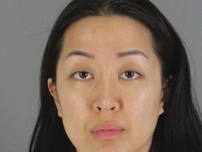 In this undated photo provided by the San Mateo County Sheriff's Office is Tiffany Li. With the help of wealthy family and friends in China, Li, a Northern California mother of two accused of killing the father of her two children, is posting $35 million in bail for her release from jail pending trial. (San Mateo County Sheriff's Office via AP)