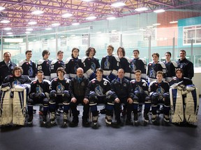 The Nickel City AA Jr. Sons bantams are off to OHF championships in Timmins this weekend. Supplied photo