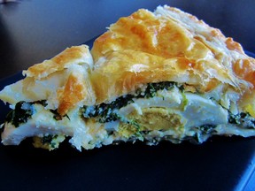 Torta Pasqualina, a traditional Italian spinach, egg and cheese pie. (Supplied photo)