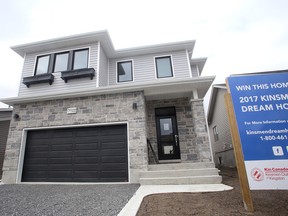 The 2017 Kinsmen Dream Home, located at 933 Edward Riley Drive off of Augusta Drive in Kingston. Kinsmen are selling 6,000 ticket at $150 each for the $550,000 home. Other prizes are a $10,000 second prize, $5,000 third prize and 10 prizes of $1,000 each. The prizes will be drawn at the Kingston Home Show Sunday afternoon at the Cataraqui Community Centre. It's the 29th year for the draw. Ian MacAlpine /The Whig-Standard/Postmedia Network