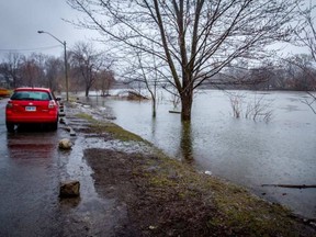 The Windsor Park area experienced flooding due to heavy rain, melting snow and rising river levels. CHRIS DONOVAN /POSTMEDIA