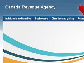Screen grab from Government of Canada website.