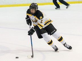 Forward Hayden Fowler of the Greater Kingston Jr. Frontenacs AAA minor midgets was selected in the first round, 19th overall, by the Sault Ste. Marie Greyhounds in the OHL draft on Saturday. (Tim Gordanier/The Whig-Standard/Postmedia Network)