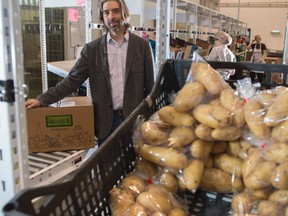 Organic Box founder Danny Turner, whose business delivering boxes of organic or locally sourced food has expanded from Edmonton to locations across Alberta on April 6  2017. Photo by Shaughn Butts / Postmedia