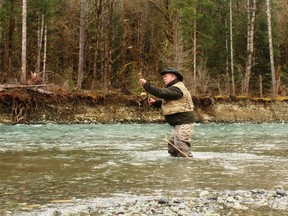 Neil casts a spey rod on Vancouver Island’s “very generous” Cowichan River