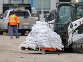 Preparations are in place around southern Manitoba to deal with a rising Assiniboine River. (Winnipeg Sun/Postmedia Network)