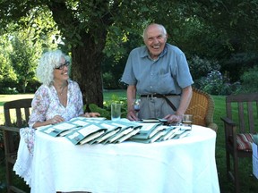 Author Merilyn Simonds and book artist Hugh Barclay. (Supplied photo)