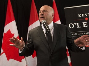 Kevin O’Leary, Leadership Candidate for the Conservative Party of Canada, spoke to the Empire Club of Canada at a luncheon in the Arcadian Court in downtown Toronto on Friday April 7, 2017. (Stan Behal/Toronto Sun)