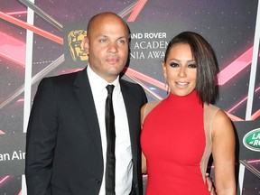 Producer Stephen Belafonte, left, and Mel B attend the 2015 Jaguar Land Rover British Academy Britannia Awards presented by American Airlines at The Beverly Hilton Hotel on October 30, 2015 in Beverly Hills, Calif. (Frederick M. Brown/Getty Images for BAFTA LA)