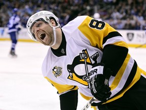 Pittsburgh Penguins star Phil Kessel was pretty quiet with local media before the game against his old team yesterday.  (Canadian Press)