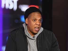 Jay Z speaks onstage during Time and Punishment: A Town Hall Discussion with Jay Z and Harvey Weinstein on Spike TV at MTV Studios on March 8, 2017 in New York City. (Dave Kotinsky/Getty Images for Spike)