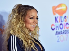 Mariah Carey at Nickelodeon's 2017 Kids' Choice Awards at USC Galen Center on March 11, 2017 in Los Angeles, California. (Photo by Alberto E. Rodriguez/Getty Images)
