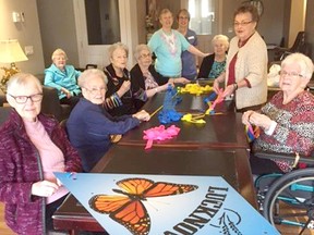 Lucknow's Sepoy Manor Seniors have been busy getting the kites ready to be displayed downtown throughout the spring.