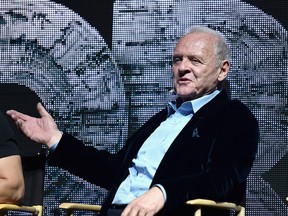 Anthony Hopkins speaks onstage at CinemaCon 2017 Paramount Pictures Presentation Highlighting Its Summer of 2017 and Beyond at The Colosseum at Caesars Palace during CinemaCon, the official convention of the National Association of Theatre Owners, on March 28, 2017 in Las Vegas, Nevada. (Photo by Alberto E. Rodriguez/Getty Images for CinemaCon)