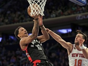 Raptors star DeMar DeRozan says he had plenty of rest when he missed seven games with an injury in late January and early February. (AP)