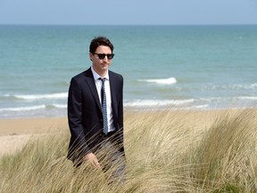 Prime Minister Justin Trudeau visits Juno Beach in Courseulles-sur-Mer, France, on Monday, April 10, 2017. (Adrian Wyld/The Canadian Press)