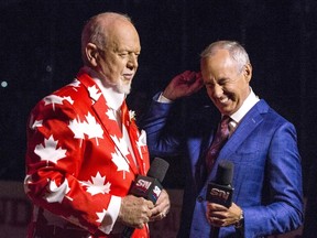 Get used to seeing a lot of Ron McLean and Don Cherry over the next nine weeks as they entertain hockey fans. (Craig Robertson/Postmedia Network)