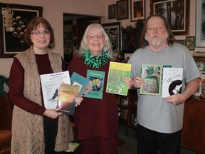 Local  poets Debbie Okun Hill, Norma West Linder and James Deahl will be reading selections of their own poems during Sarnia-Lambton's celebration of National Poetry Month, which takes place at John's Restaurant on Tuesday, April 18th.
CARL HNATYSHYN/SARNIA THIS WEEK