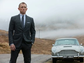 This film image released by Columbia Pictures shows Daniel Craig as James Bond in the action adventure film, "Skyfall." (AP Photo/Sony Pictures, Francois Duhamel, File)