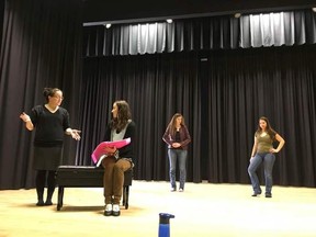 Actors were seen practising on stage at the Eleanor Pickup Arts Centre on April 2 for River Valley Players Association’s show, The Addams Family: A New Musical Comedy. See story on page 2