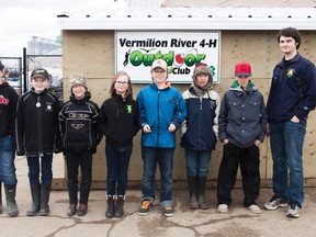 Members of the 4-H Outdoor Club. Taylor Hermiston/Vermilion Standard/Postmedia Network.