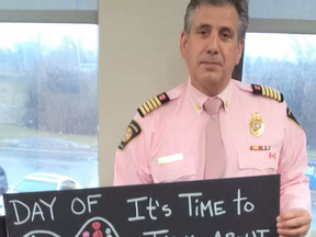 Ottawa Fire Services Chief Gerry Pingitore is onboard for Day of Pink