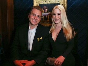 In this May 13, 2015, file photo, Spencer Pratt, left, and Heidi Montag pose backstage at the 3rd Annual Reality TV Awards at the Avalon Hollywood in Los Angeles. The couple announced in an interview with US Weekly published online on April 12, 2017, that they are expecting their first child. (Photo by Rich Fury/Invision/AP, File)