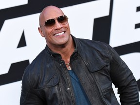 Actor Dwayne Johnson attends the premiere of Universal Pictures' 'The Fate Of The Furious' at Radio City Music Hall on April 8, 2017 in New York City. / AFP PHOTO / ANGELA WEISSANGELA WEISS/AFP/Getty Images