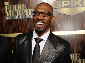 In this Nov. 3, 2012 file photo, comedian Charlie Murphy appears at "Eddie Murphy: One Night Only," a celebration of Murphy's career in Beverly Hills, Calif. Murphy, older brother of actor-comedian Eddie Murphy, died Wednesday, April 12, 2017 of leukemia in New York. He was 57. (Photo by Chris Pizzello/Invision/AP, File)
