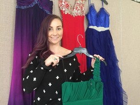 St. Thomas and Elgin, they won’t cost a dime. YWCA program coordinator Jessica Younker shows off a small selection of the outfits up for grabs at this year’s Get Gorgeous for Grad pop-up shop. The boutique will run from 3 to 8 p.m. April 24 to 28 at the YWCA’s Mary St. location and is open to any high school or Grade 8 grad who can’t afford formalwear. (Jennifer Bieman/Times-Journal)