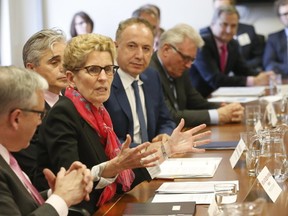 Premier Kathleen Wynne meets with Toronto-area mayors. (MICHAEL PEAKE, Toronto Sun)
