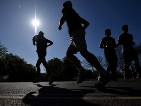 Sunny day for jogging.