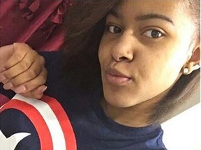 Amy Joyner-Francis, 16, died of sudden cardiac death, aggravated by physical and emotional stress from the April 2016 fight at a high school in Wilmington, Del. (Facebook)