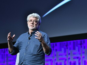 George Lucas attends the Star Wars Celebration day 01 on April 13, 2017 in Orlando, Florida. (Photo by Gustavo Caballero/Getty Images)