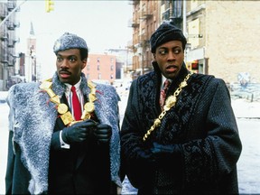 Eddie Murphy (left) and Arsenio Hall in "Coming to America." (HO)