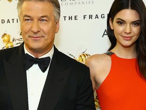 Alec Baldwin and Kendall Jenner pose backstage at the 2015 Fragrance Foundation Awards at Alice Tully Hall at Lincoln Center on June 17, 2015 in New York City.  (Astrid Stawiarz/Getty Images for Fragrance Foundation)