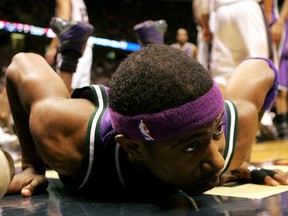 Former Toronto Raptor T.J. Ford as a member of the Milwaukee Bucks in 2005. (Nick Laham/Getty Images)