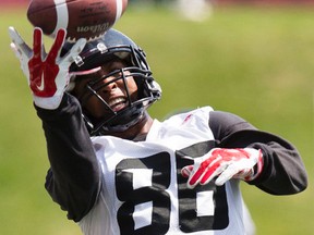 Receiver Juron Criner played a big role for the Redblacks in the playoffs last season. (Darren Brown/Postmedia network)