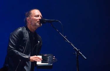 Radiohead performs in Coachella Valley Music And Arts Festival on April 14, 2017, in Indio, California. VALERIE MACON/AFP/Getty Images