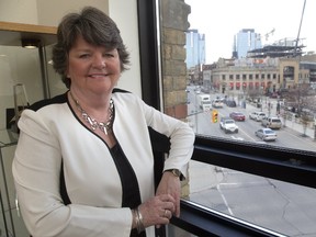 Laurie Lashbrook for YMCA Women of Excellence award in her office at the corner of King and Talbot in London, Ont. (MIKE HENSEN, The London Free Press)