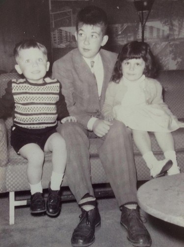 Alan Thicke's last project The Clapper, in which he plays an infomercial host, wrapped a few months before he passed away suddenly while playing hockey in Burbank, California, on Dec. 13, 2016. The Canadian icon is seen in this old photo with his younger siblings Todd and Joanne. (SUPPLIED PHOTO)