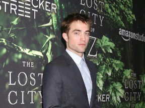 Robert Pattinson attends the "The Lost City of Z" premiere at ArcLight Hollywood on April 5, 2017 in Los Angeles. (Nicky Nelson/WENN.COM)