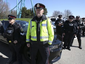 Project Erase kicks off on Tuesday, April 18, 2017, as the York Regional Police Traffic Enforcement Unit and other law enforcement partners across the GTA  join forces to get the message out that street racing and stunt driving will not be tolerated. (STAN BEHAL/TORONTO SUN)