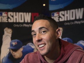 Toronto Blue Jays pitcher Aaron Sanchez promoting the release of MLB 17 The Show on Monday April 10, 2017. Stan Behal/Toronto Sun/Postmedia Network