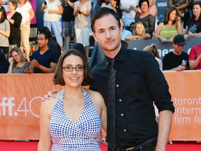 FILE - In this Sept. 16, 2015 file photo, directors Anna Boden, left, and Ryan Fleck attend a premiere for "Mississippi Grind" at the Toronto International Film Festival in Toronto. The duo will direct “Captain Marvel” according to sources close to the project who were not authorized to speak publicly Wednesday, April 19, 2017. Brie Larson is set to star as the titular character in Marvel Studios’ first female-centric superhero film. (Photo by Evan Agostini/Invision/AP, File)