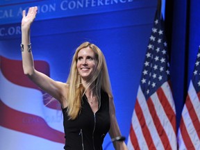 Ann Coulter's planned appearance at the University of California, Berkeley on April 27 has been cancelled because of security concerns. (Cliff Owen/AP Photo/Files)